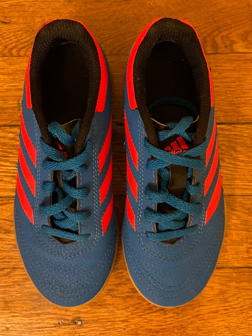 Adidas Size USA 3K Blue Orange Trainers